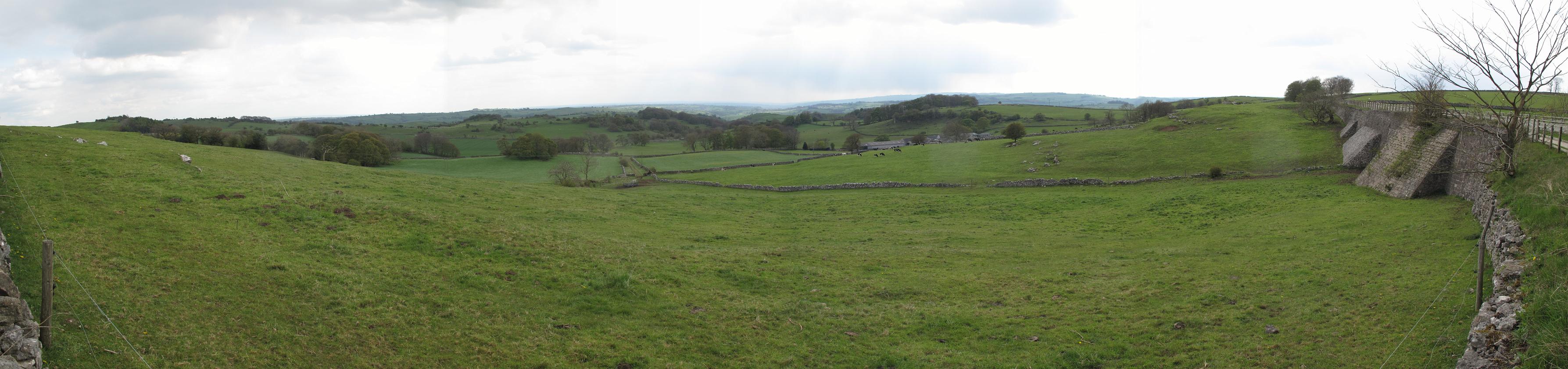 68, Packhorse Farm Campsite, Derbyshire, 4-7 May 2012, High Peak Trail, Panoramic.jpg